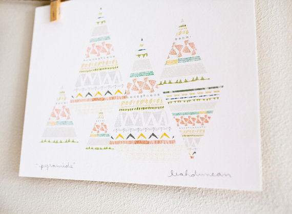 Pyramids Print 8x10