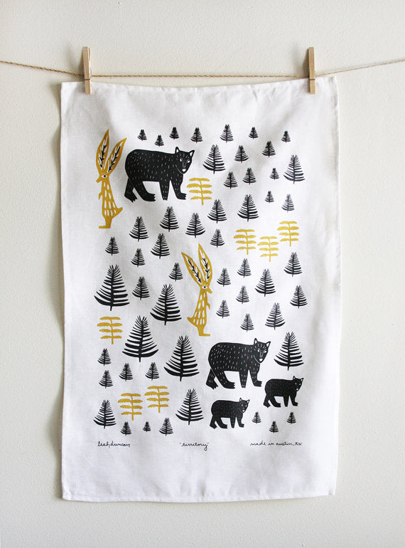 Territory Tea Towel White