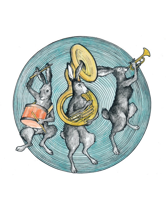 Hares Marching Band Print