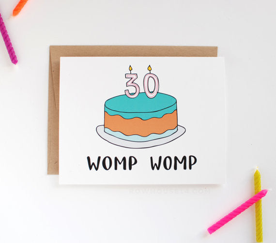 30th Birthday Card Greeting Card