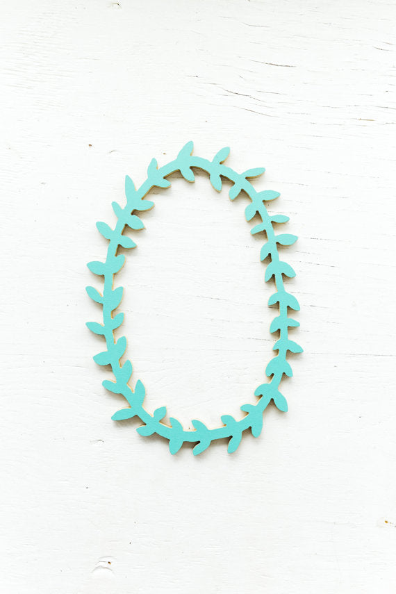 Leaf Frame Wood Cut Out