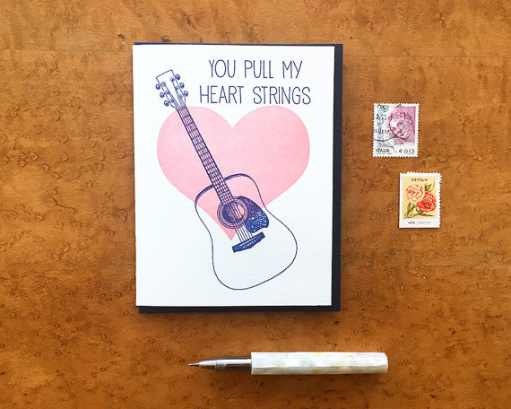You Pull My Heart Strings Greeting Card