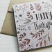 Happy Thanksgiving Floral Greeting Card
