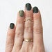 Hammered Chevron Ring - Yellow Gold Fill