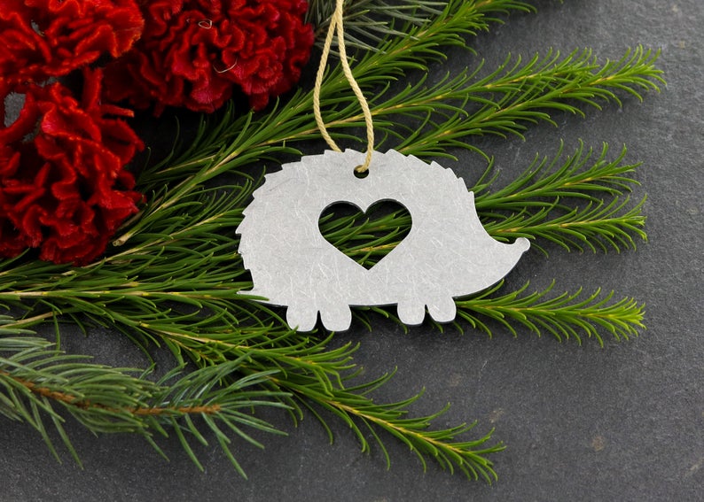 Hedgehog Metal Ornament