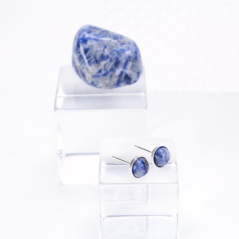 Sodalite Stone Earrings
