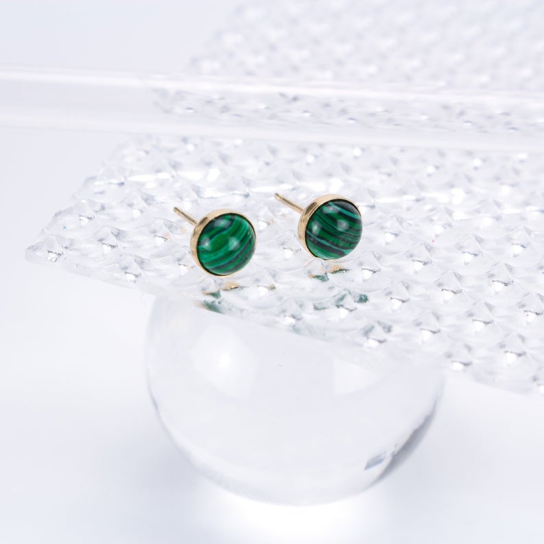 Malachite Stone Earrings