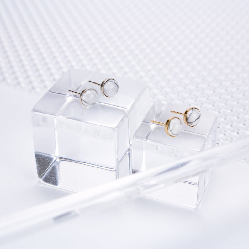 Howlite Stone Earrings