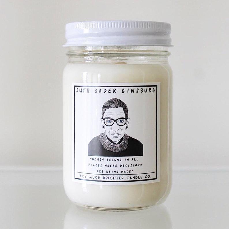 Ruth Bader Ginsburg 12 oz. Candle