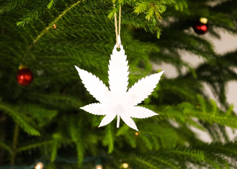 Weed Metal Ornament