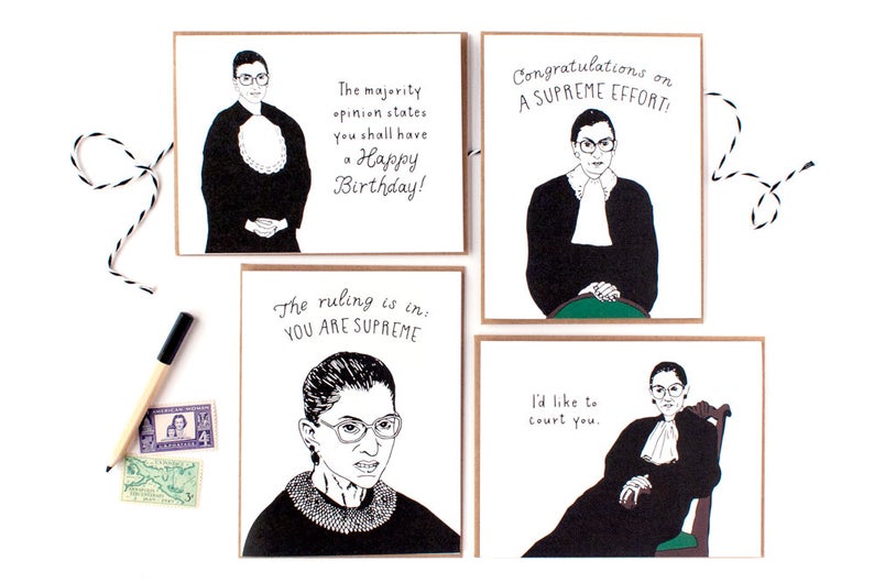 Ruth Bader Ginsburg Card Set of 8