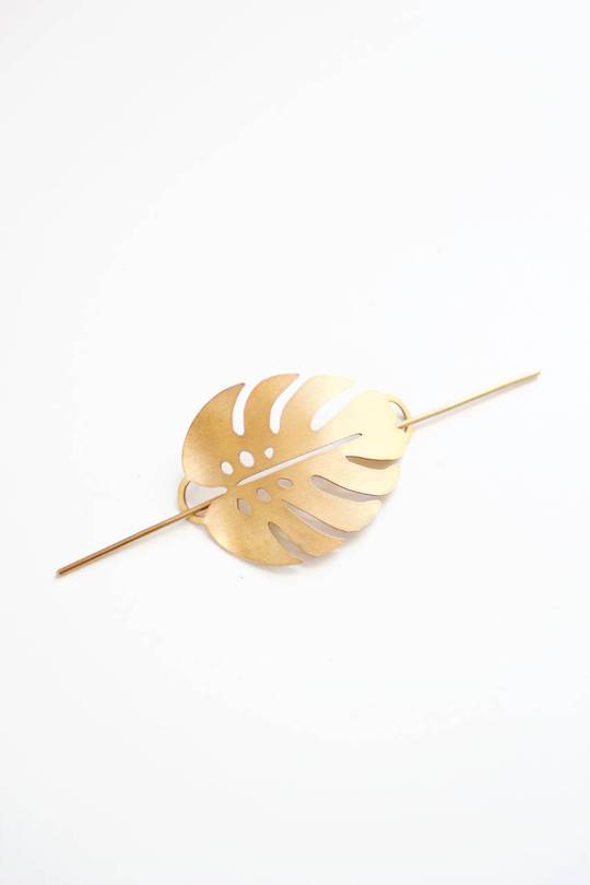 Monstera Leaf Hair Pin