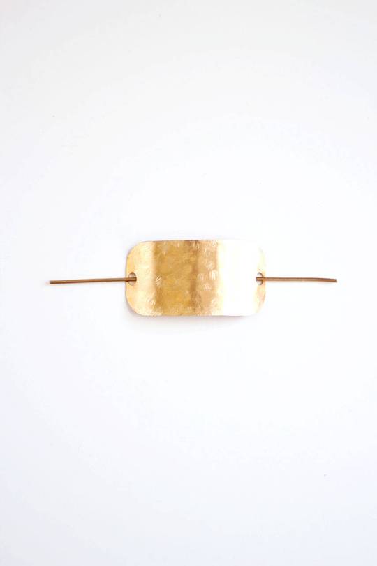 Hammered Bar Hair Pin