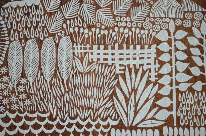House Screen Print on Reclaimed Wood