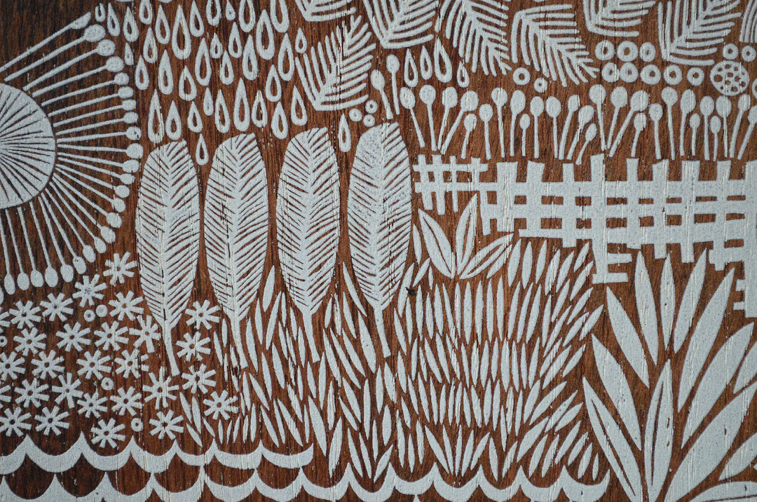 House Screen Print on Reclaimed Wood