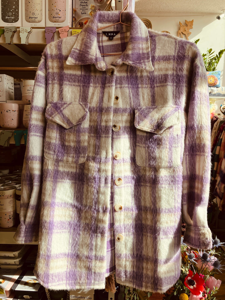Plaid Button Down Jacket