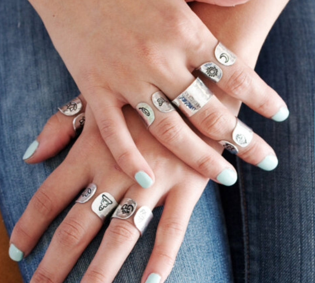 Be Here Now // Aluminum Cuff Ring