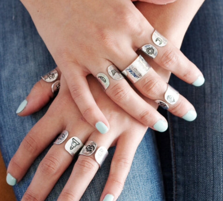Be Here Now // Aluminum Cuff Ring