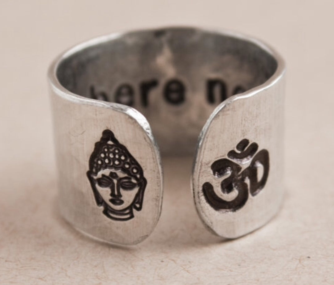 Be Here Now // Aluminum Cuff Ring