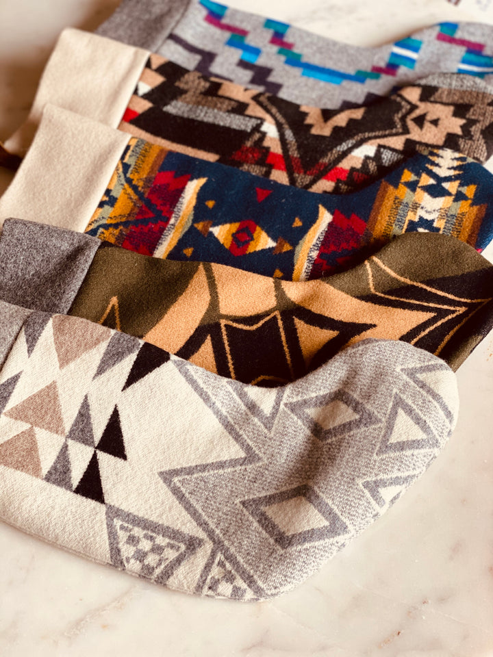 Handmade Christmas Stocking with Pendleton Wool Fabric