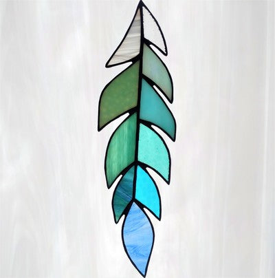 Cayman Kai Stained Glass Feather