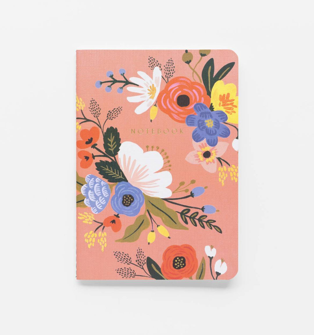 Lively Floral Stitched Notebook Set