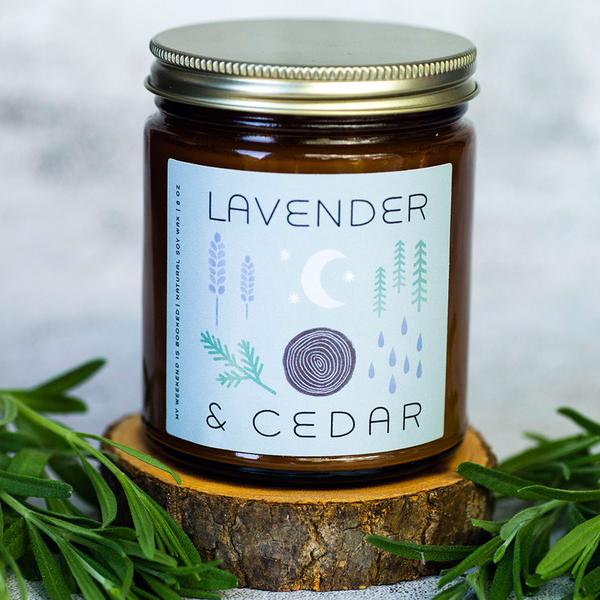 Lavender and Cedar Soy Candle