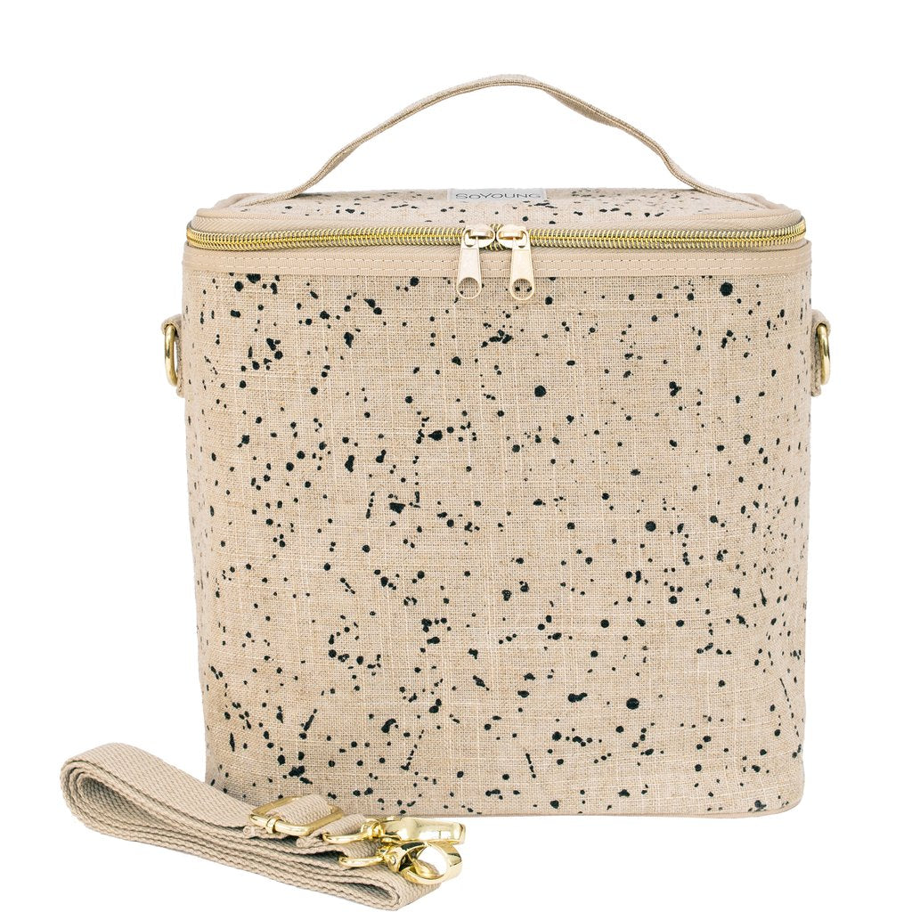 Linen Splatter Lunch Poche