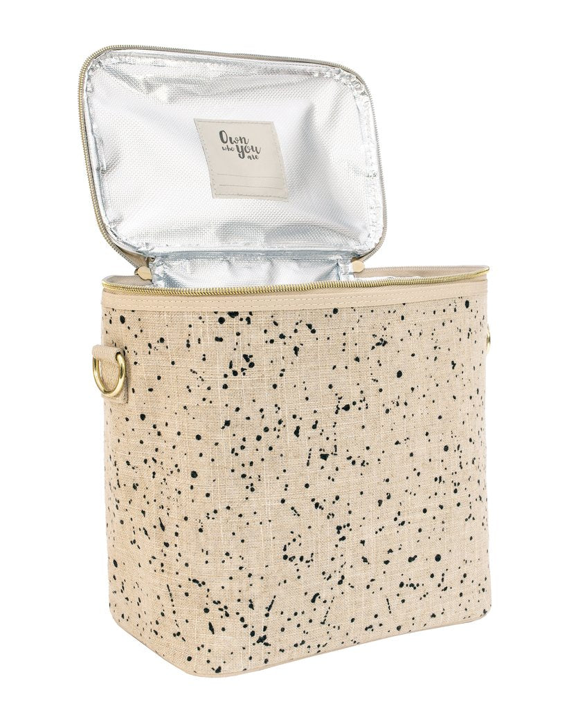 Linen Splatter Lunch Poche