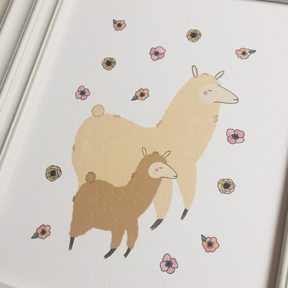 The Mama to My Llama 5x7 Art Print