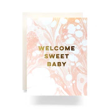 Marble New Baby card