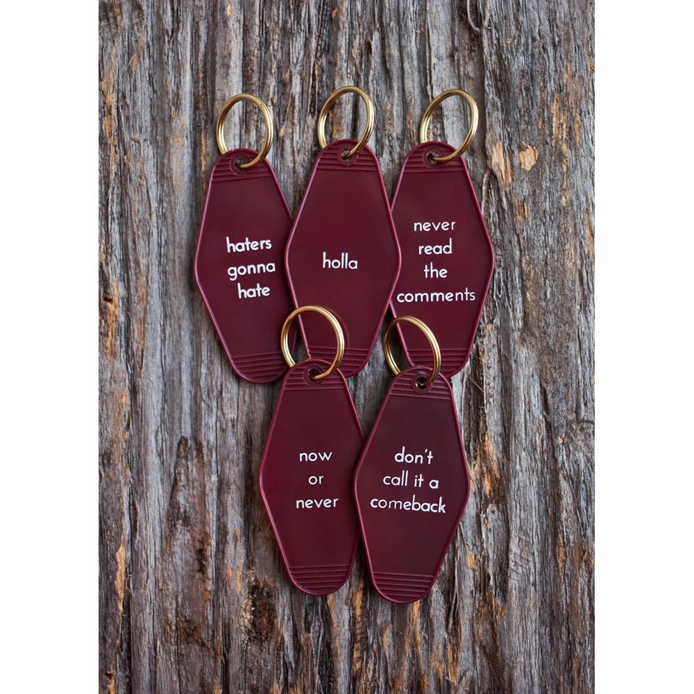 Never Read the Comments Keytag