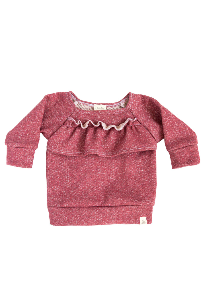 Mauve Ruffle Sweater