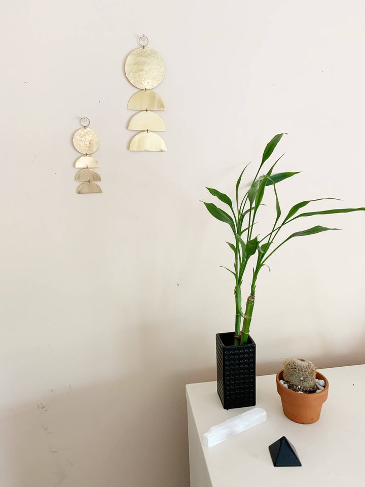 Mini Brass Geometric Wall Hanging