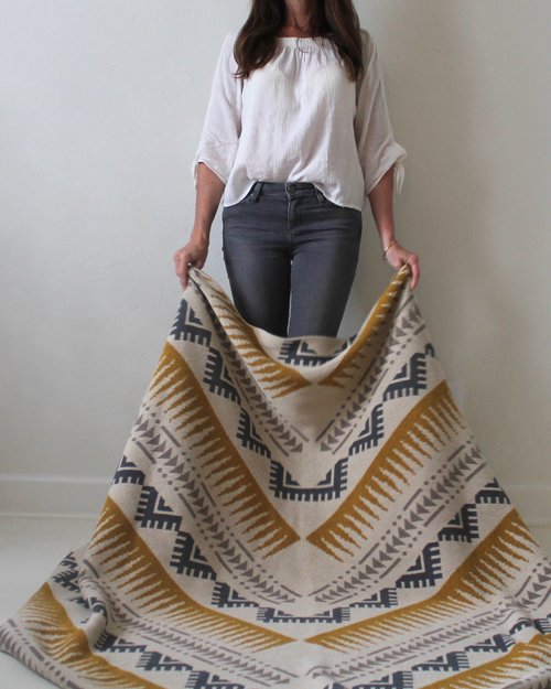 Phoenix Linen/Gold/Mushroom/Pewter Throw