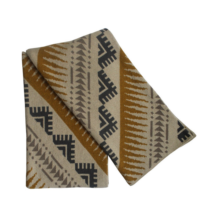 Phoenix Linen/Gold/Mushroom/Pewter Throw