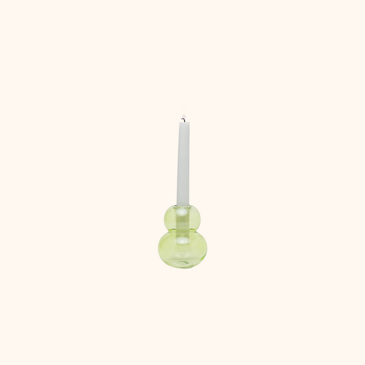 Realm Glass Bubble Stack Taper Holder
