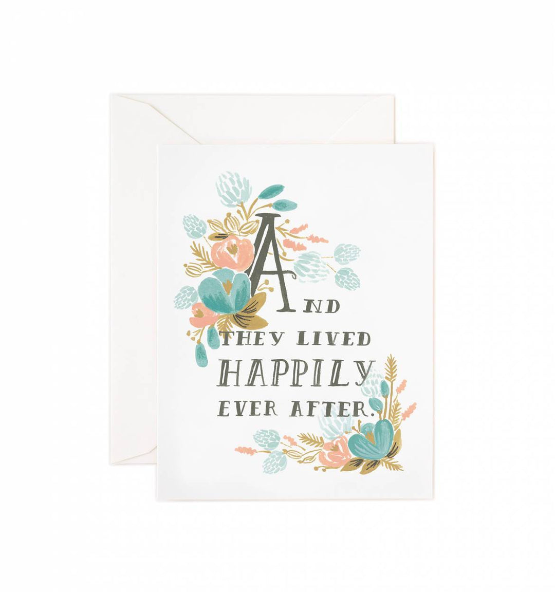 Happily Ever After card - white background