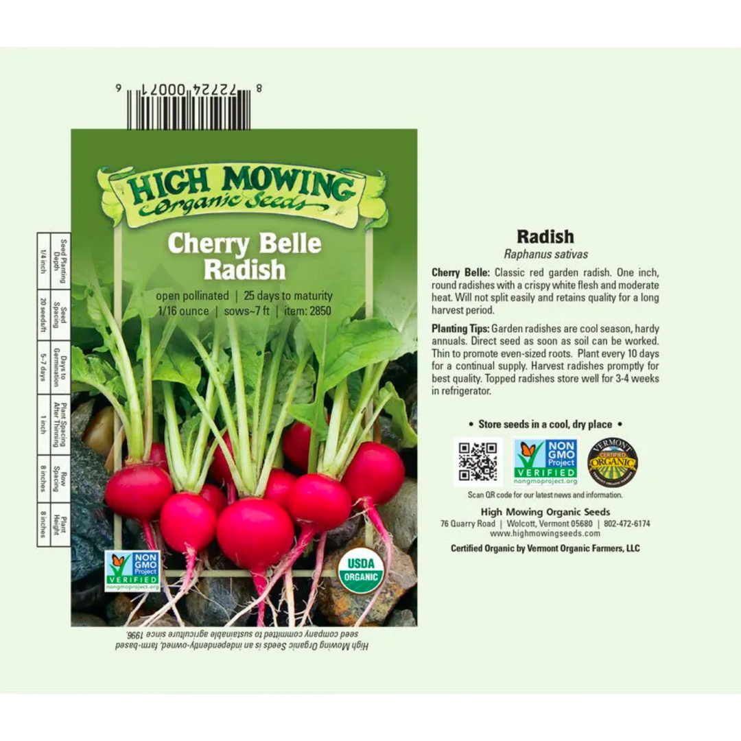 Cherry Belle Radish: 1/16 OZ