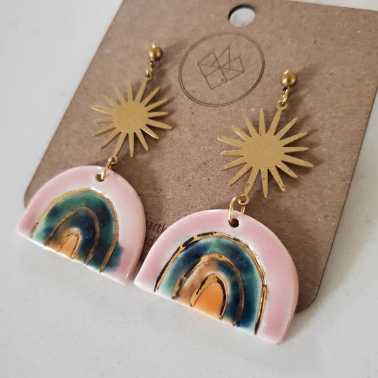 Rainbow + Sunburst Earrings