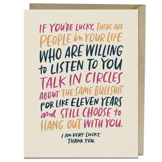 Talking in Circles Friendship Card