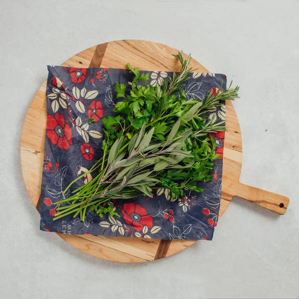 Set of 3 Assorted Wraps in Botanical Print Bee's Wrap