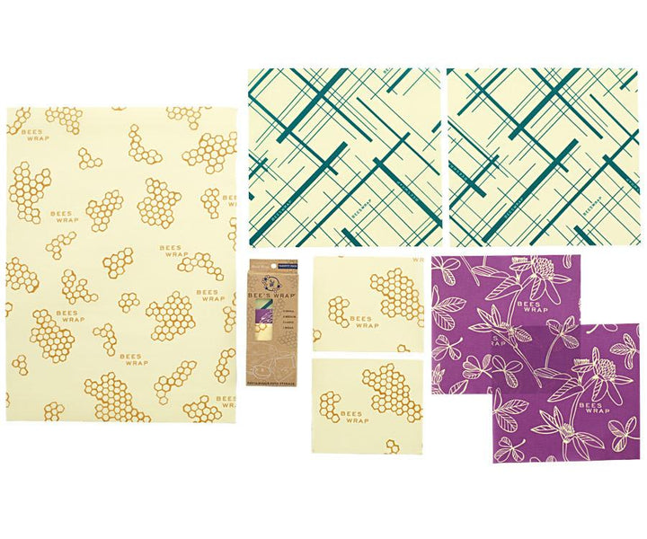 Variety Pack Bee's Wrap - Honeycomb, Clover, Geometric